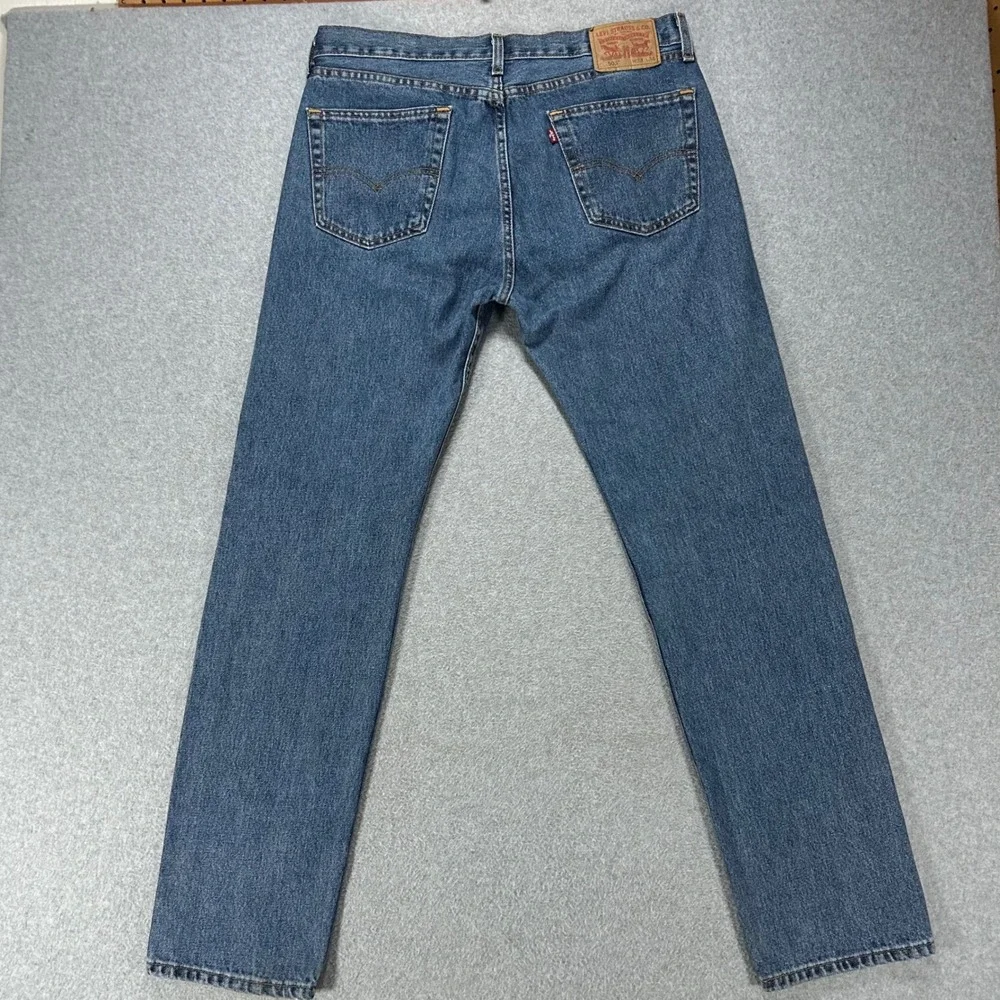 Levi's Jeans 505 Regular Fit Mens 33x34 Blue Denim Classic Workwear Casual